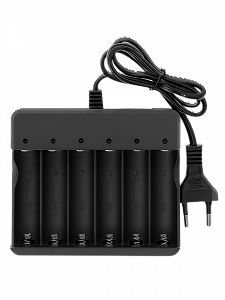 Зарядное устройство для аккумуляторов 18650 на 6 слотов Орбита OT-APZ12